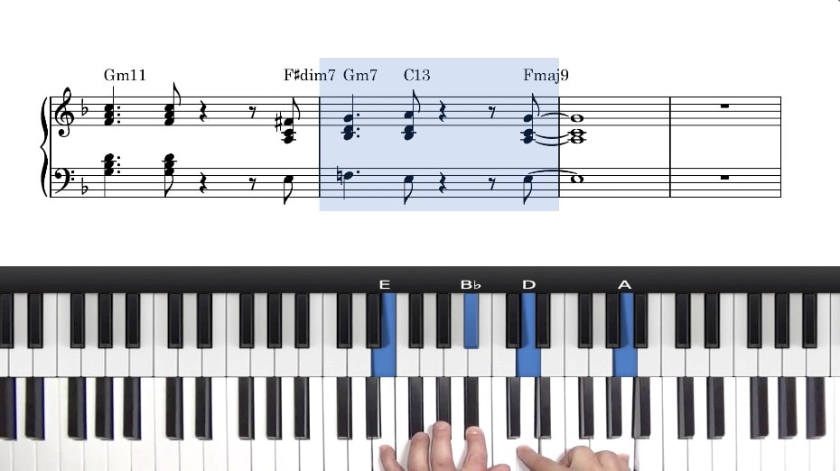 Major 251 Comping Ideas Rhythm Voicing Patterns For Jazz Piano